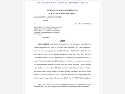 Federal Court Enters Final Judgment Against New Mexico’s 7-Day Waiting Period — But What Did Gun Owners Actually Win?
