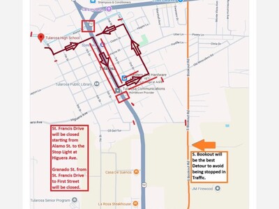 Tularosa Homecoming Parade to Close Highway 54/70 and Nearby Streets Thursday Afternoon