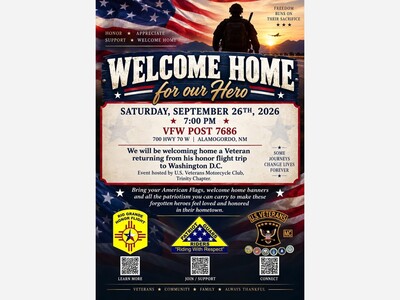 Alamogordo Invited to Welcome Home Veteran Larry Sanmann From Honor Flight