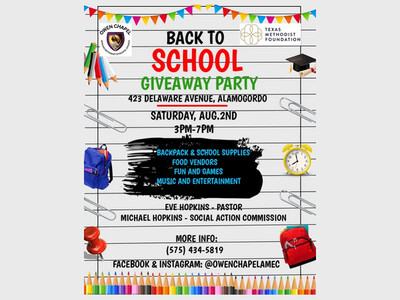 Back-2-School Backpack Giveaway @ The Chapel