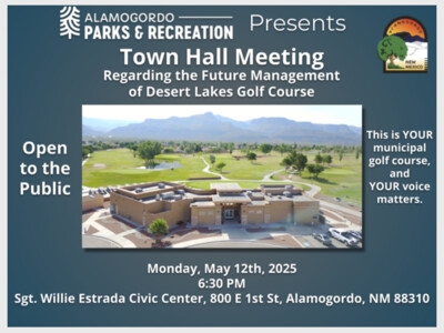 Public Town Hall Meeting for Desert Lakes Golf Course