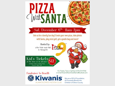 Pizza with Santa