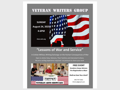 Otero Arts Civilian Veteran Writers Workshop 