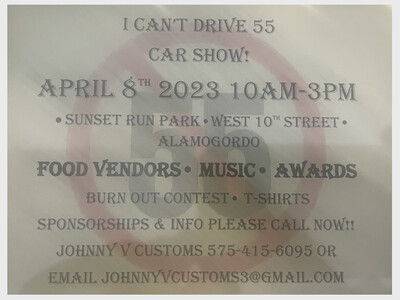 I Can’t Drive 55 Car Show 