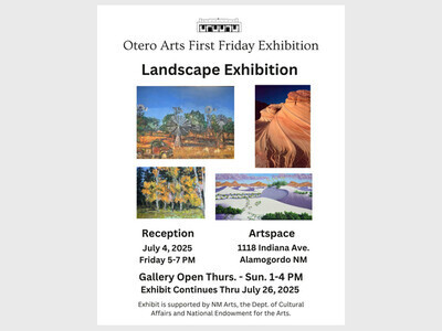 Landscape Exhibition at Otero Arts thru July 26th 1 to 4 pm 
