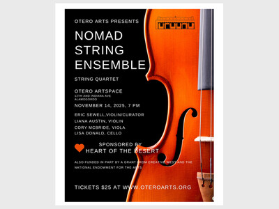 Experience the Bliss of Beethoven, Mendelssohn, and Schubert by Nomad at Otero Artspace on Friday, November 14, at 7:00 PM.