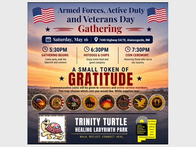 Trinity Turtle Labyrinth Veterans Celebration 