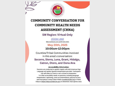 NM’s Community Health Needs Assessment Zoom Call 