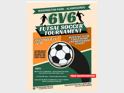 6v6 Futsal Soccer Tournament- Free
