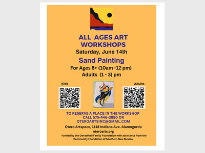 Otero Arts Sand Painting Art Workshop for Kids