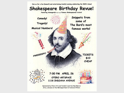 Shakespeare Birthday Revue Comedy Tragedy Music and Nore 